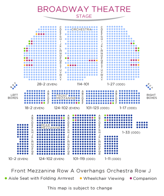 King Kong Seating Chart